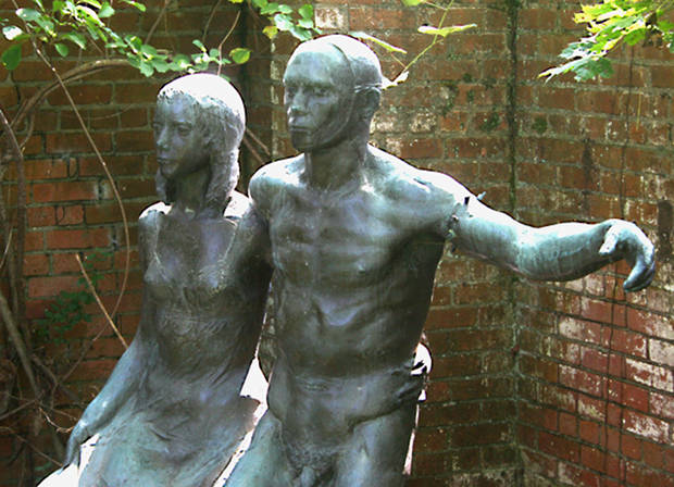 Two Dancers, (from Dance of Death), 1969, bronze, estate of Robert White