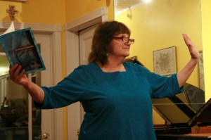 Patti Tana reads at the String Poet Studio Series