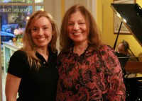 Francine Sterle receives her Runner-up award from String Poet Founder and Editor Annabelle Moseley