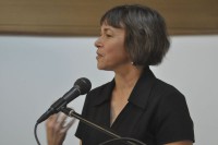 Kim Bridgford reads at the String Poet Women Writers of Tomorrow awards ceremony